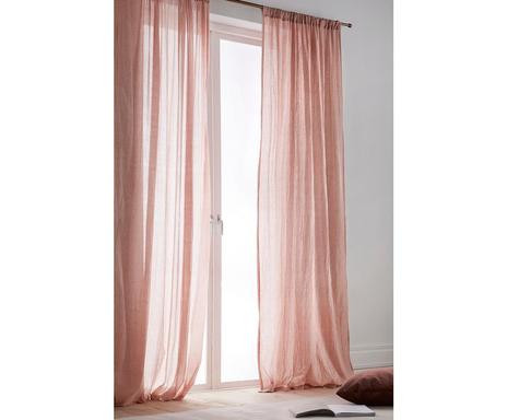 Set de 2 perdele Cocoon rosa, 220x130 cm