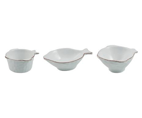 Set de 3 castronele pentru snack Fish