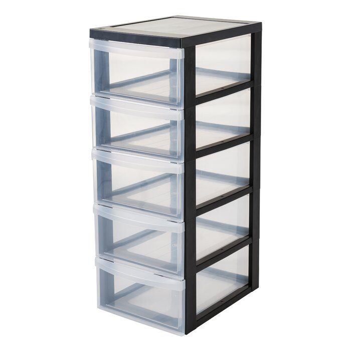 Stand cutii de depozitare, plastic, 76 x 29 x 39,5 cm