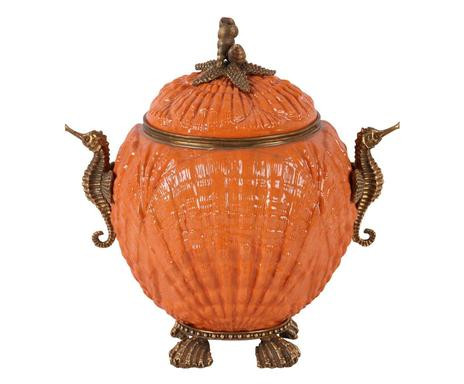 Vas Shell, ceramică/ bronz, 16 x 22 x 22 cm