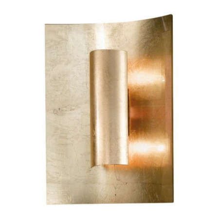 Aplica Aura, metal/sticla, argintie, 23x 30 x 8 cm, 80w
