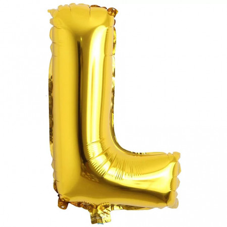 Balon aniversar Maxee, litera L, auriu, 40 cm