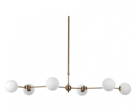 Candelabru Alycia, 6 lumini, finisaj alamă antică, 120 x 68 x 150 cm