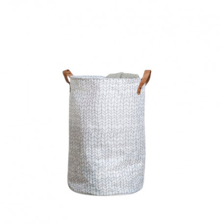 Cos de rufe Corrigan Studio, alb/gri, 60 x 40 x 40 cm