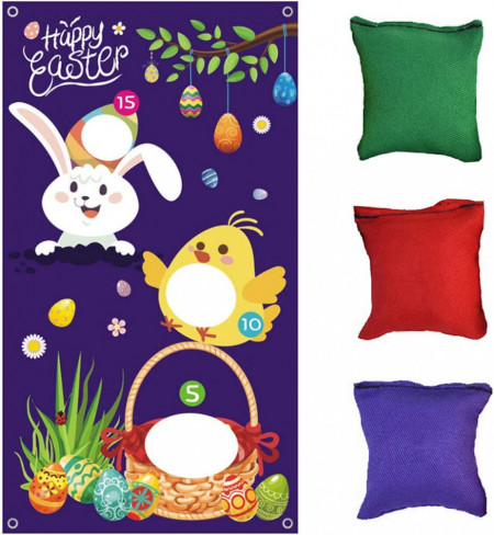 Joc de aruncare pentru copii SIMUR, PVC, multicolor, 76 x 137 cm