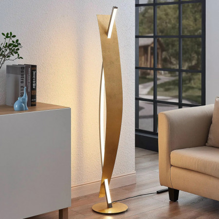Lampadar Marija, LED, metal/plastic, auriu/argintiu, 25 x 140 cm