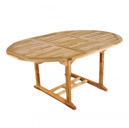 Masa extensibila Aruba, lemn masiv, 75 x 170 x 120 cm