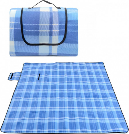 Patura pentru picnic SUPRBIRD, poliester, albastru, 200 x 200 cm
