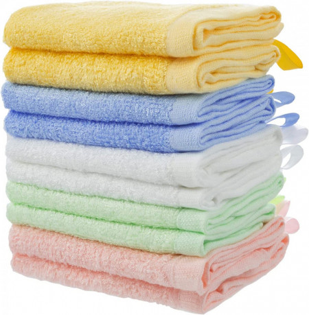Set de 10 prosoape bebelusi MINIMOTO, textil, multicolor, 25 x 25 cm