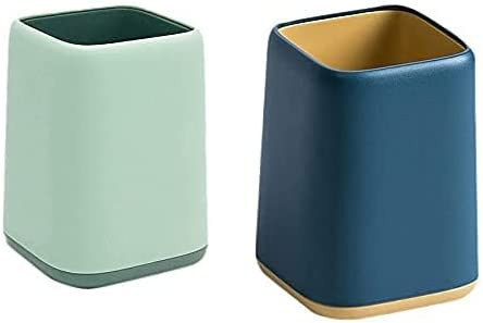 Set de 2 suporturi de birou Haugo, ABS, Albastru inchis/verde deschis, 8,13 x 10,75 x 7,2 cm