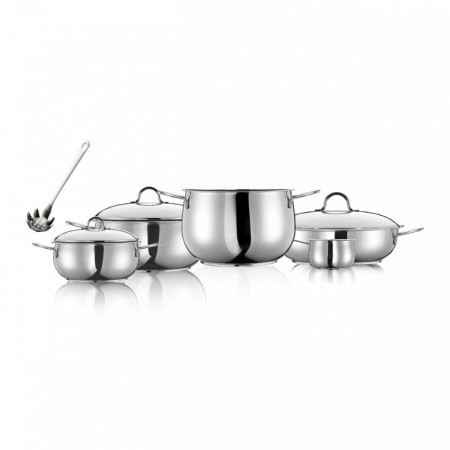 Set de vase de gatit River Inoxriv, 9 piese