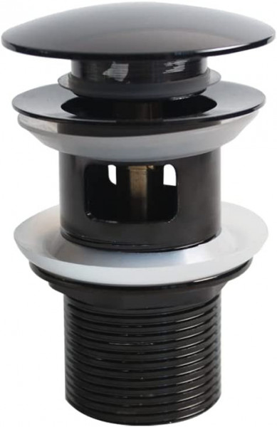 Supapa de scurgere pentru chiuveta, metal, negru/alb, 9,2 cm