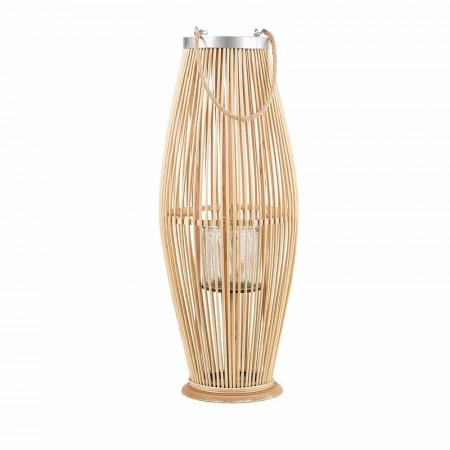Suport pentru lumanare Tahiti, lemn, natur, 72 x 27 x 27 cm