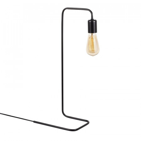 Veioza Dereham, metal, negru, 55 x 17 x 28 cm