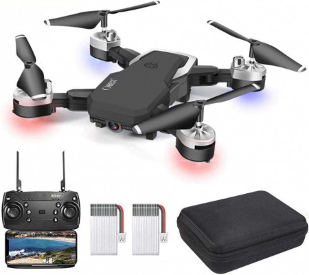 Dronă pliabilă OBEST, cu cameră HD 1080P 5 Megapixeli, 3 moduri de viteza, WiFi FPV,