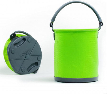 Galeata pliabila Colapz, plastic, verde, 9 L
