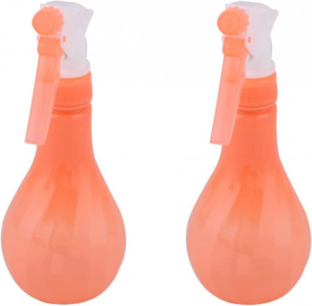 Set de 2 pulverizatoare Sourcingmap,plastic, portocaliu/alb, 290 ml, 11,5 x 7,5 x 20, 5 cm