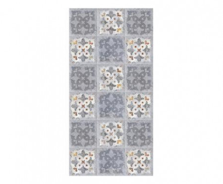 Traversa Margot, textil, gri/alb, 50 x 300 cm