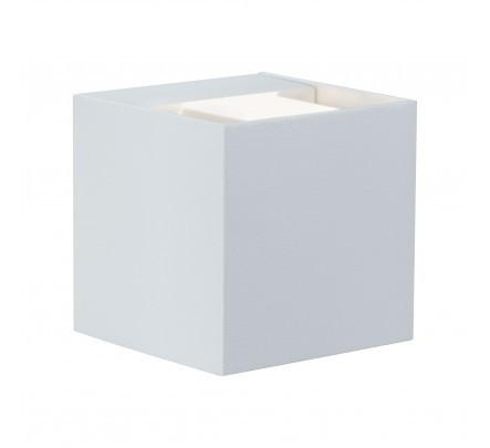 Aplica Cybo I, metal, alb, 8 x 8 x 8 cm