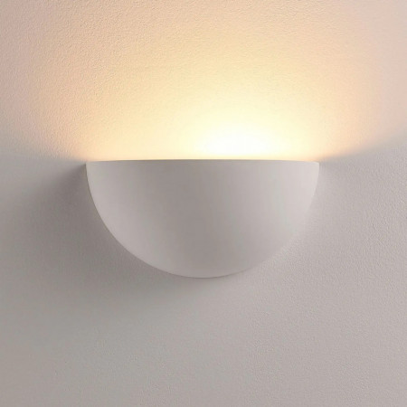 Aplica de perete Narin, LED, ipsos, alb, 28 x 14 cm