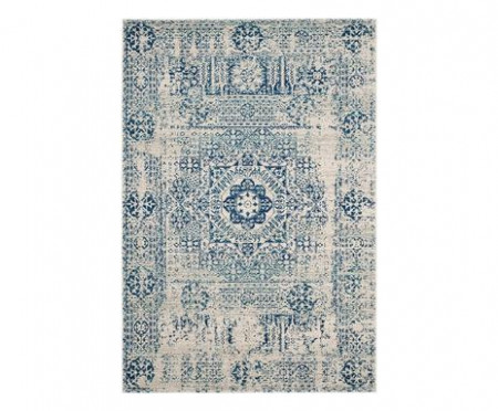 Covor Carine, textil, fildes/albastru, 122 x 183 cm