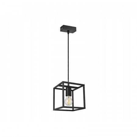 Lustra tip pendul Butz, metal, negru, 18 x 18 x 100 cm