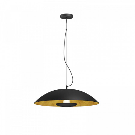 Lustra tip pendul Emilienne, meta, negru/auriu, 60 x 120 cm