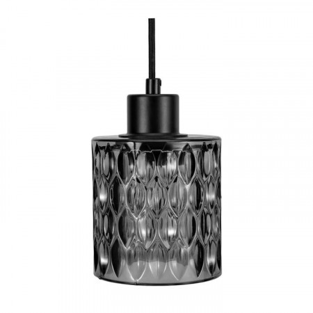Lustra tip pendul Gleaming Magic, sticla, neagra, 168 x 10 cm