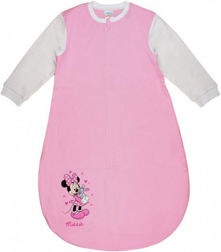 Sac de dormit pentru bebelusi Kleines Kleid, roz/alb, bumbac, 86, 0-6 luni