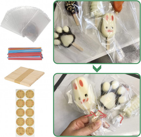 Set creare inghetata TORCUYY, 400 piese (pungi, bete, inele, autocolante)