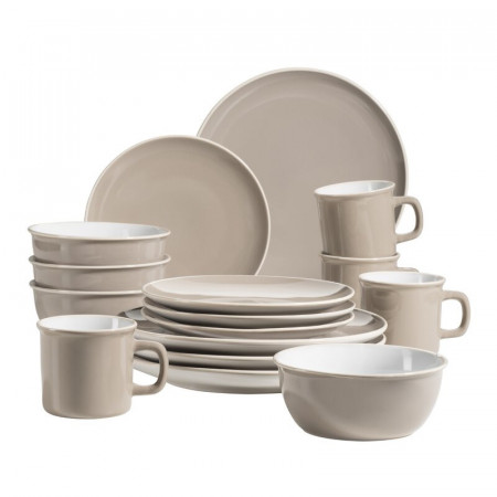 Set de vase Paylag, 16 piese, ceramica, gri