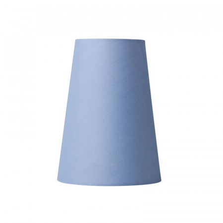 Abajur NIELSEN LIGHT, bumbac, albastru, 19,5 x 15 x 15 cm
