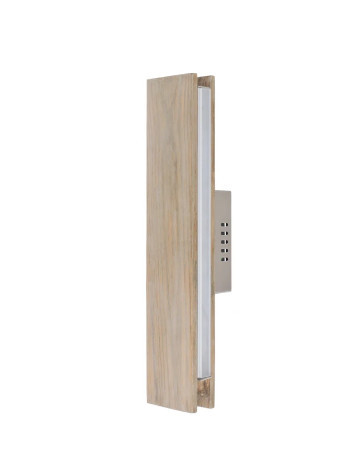 Aplica de perete cu LED, maro, 38 x 8 x 8 cm