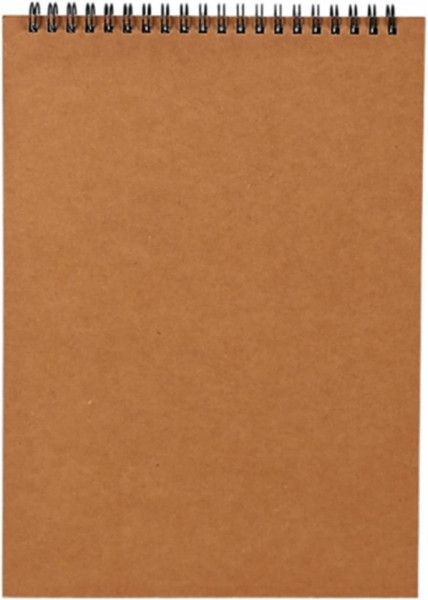 Caiet de desen Dulousia, A4, hartie, alb/maro, 21 x 29,7 cm