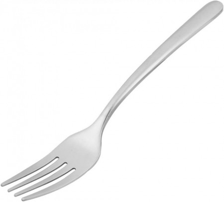 Furculita pentru salate Sourcingmap, otel inoxidabil, argintiu, 18,3 cm