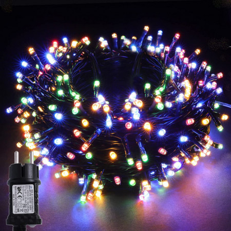 Instalatie cu 300 LED-uri Yosion, plastic, multicolor, 3 m