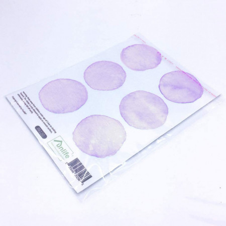 Set de 36 stickere pentru perete SOOOEC, PVC, violet, 6 x 6 cm