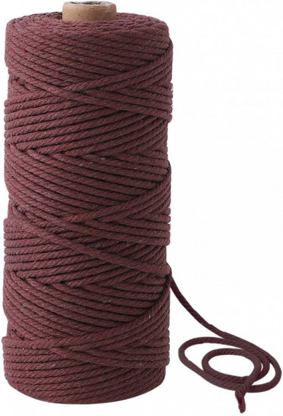 Sul de ata pentru macrame Formizon, bumbac, maro, 100 m