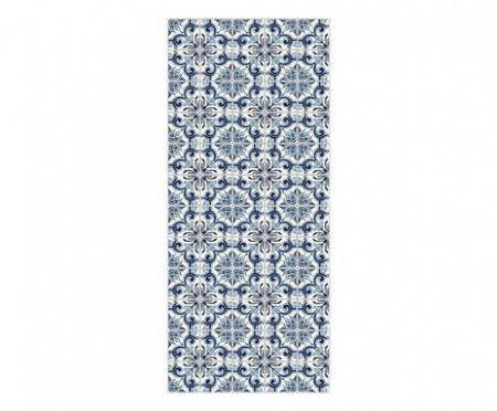 Traversa Al Mare, textil, alb/albastru, 65 x 150 cm