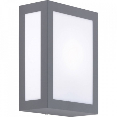 Aplica exterior Lobbie II plastic/metal, alb/gri, 1 bec, 230 V