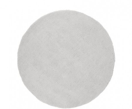 Covor rotund Leighton, poliester, gri, 200 cm
