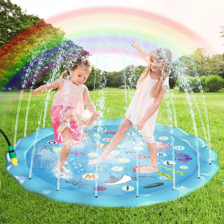 Covoras de joaca gonflabil cu apa Gifort, PVC, multicolor, 172cm