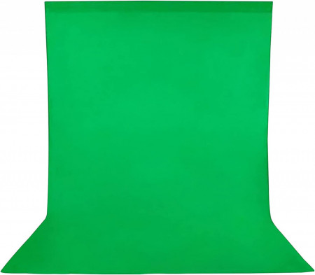 Fundal foto Andoer, bumbac/poliester, verde, 160 x 300 cm