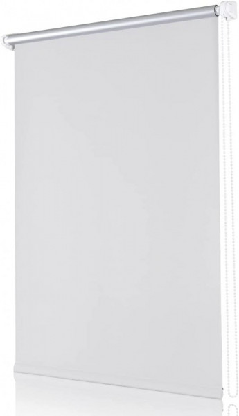 Jaluzea cu role fara foraj pentru ferestre/usi Sekey, poliester, alb, 130 x 105 cm
