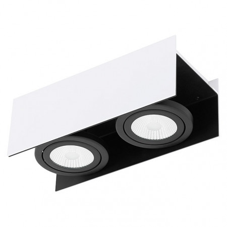 Plafoniera Eglo, cu LED, ALB/NEGRU, 13 x 11 x 31 cm