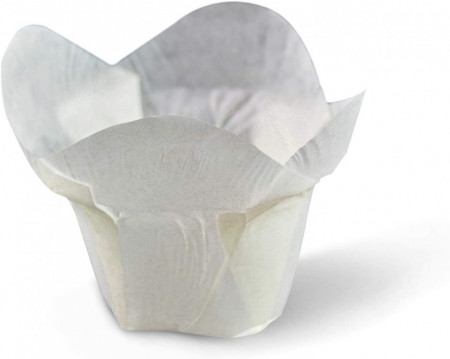 Set de 100 cupe pentru copt SimpleGood, hartie, alb, 8,9 x 6,9 x 5,1 cm