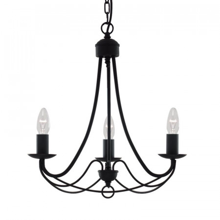 Candelabru Arness, metal, negru, 47 x 46 x 46 cm
