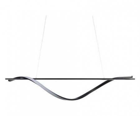 Lustra Elika, aluminiu, negru, 16 x 100 x 25 cm