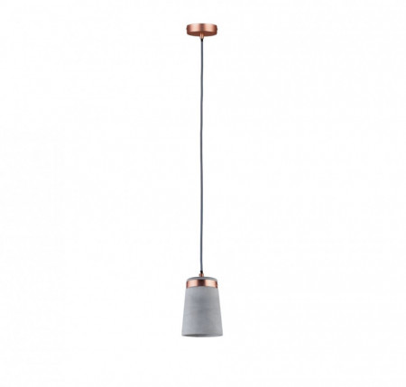 Lustra tip pendul Stig I beton/aluminiu, 1 bec, gri, diametru 12 cm, 230 V