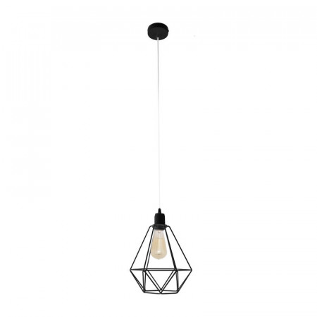 Lustra tip pendul Tenley, metal, negru, 40 x 24 x 100 cm